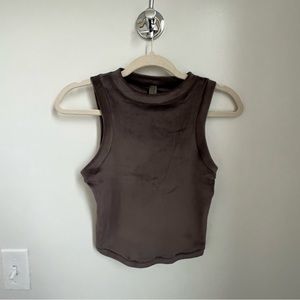 EUC Skims velour mock neck tank size XS